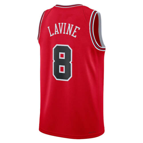 C.Bulls #8 Zach LaVine  Unisex 2022-23 Swingman Jersey Red Icon Edition Stitched American Basketball Jersey