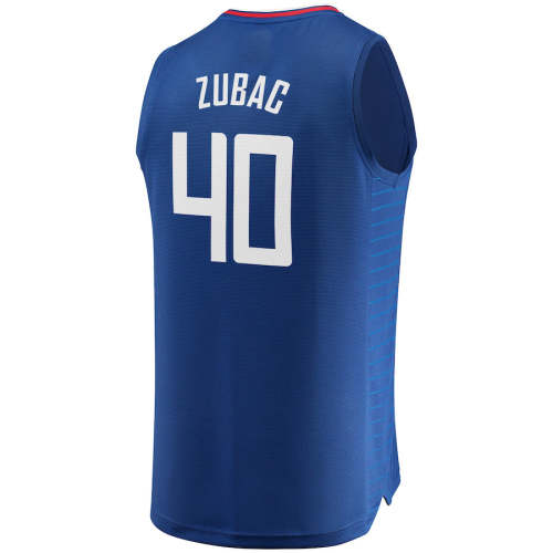 LA.Clippers #40 Ivica Zubac Fanatics Branded Fast Break Replica Jersey Blue Icon Edition Royal Stitched American Basketball Jersey