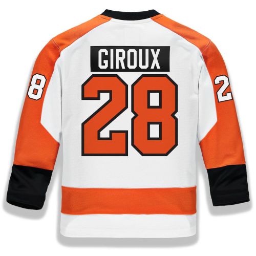 P.Flyers #28 Claude Giroux Fanatics Branded Replica Player Jersey White Stitched American Hockey Jerseys