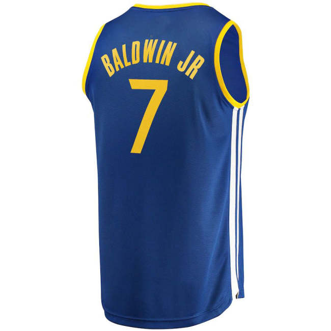 G.State Warriors #7 Patrick Baldwin Jr. Fanatics Branded 2021-22 Fast Break Replica Jersey Icon Edition Royal Stitched American Basketball Jersey