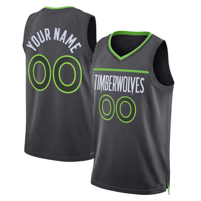 Custom M.Timberwolves Jordan Brand Unisex 2022-23 Swingman Jersey Statement Editio  Stitched Basketball Jersey