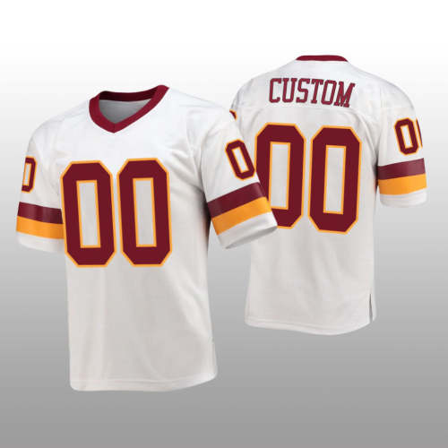 White Washington Commanders Custom Stitched Legacy Replica 1987 Throwback Jerseys