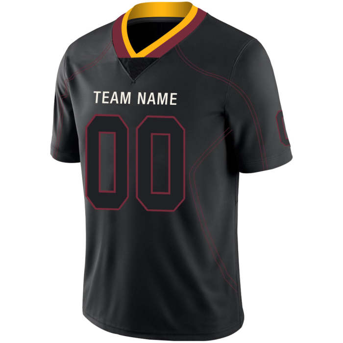 Custom Washington Redskins Stitched American Football Jerseys Personalize Birthday Gifts Black Jersey