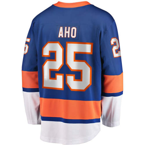 NY.Islanders #25 Sebastian Aho Fanatics Branded Home Breakaway Player Jersey  Royal Stitched American Hockey Jerseys