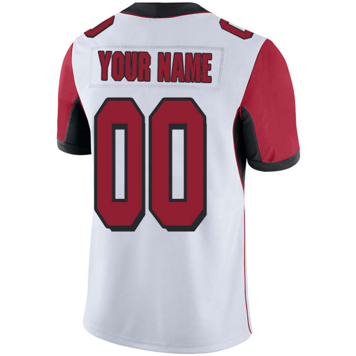 Custom Men's American Atlanta Falcons White Vapor Limited Stitched Football Jersey