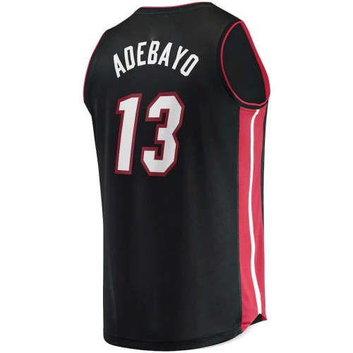 M.Heat #13 Bam Adebayo Fanatics Branded Fast Break Player Jersey Icon Edition  Black Stitched American Basketball Jersey