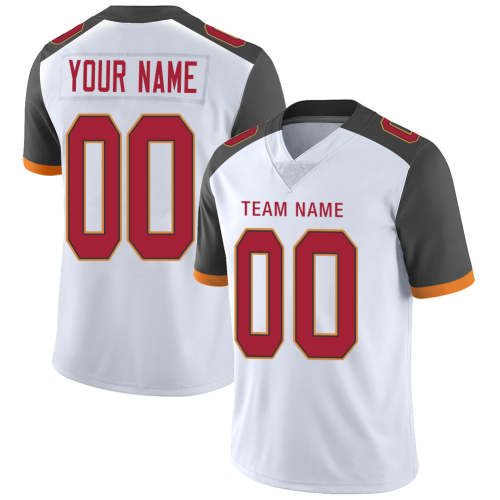 Custom Tampa Bay Buccaneers Stitched American Football Jerseys Personalize Birthday Gifts White Jersey