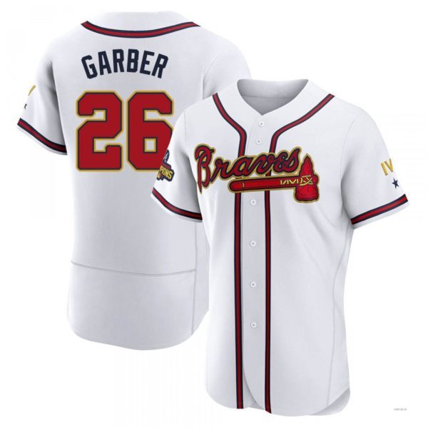 Atlanta Braves #26 Gene Garber Gold White 2022 Program Jersey Stitches Baseball Jerseys