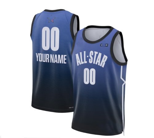 Custom 2023 All-Star Game Pick-A-Player Swingman Jersey - Blue Stitched American Basketball Jersey