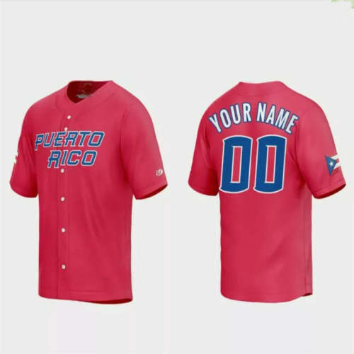 Custom World Baseball Classic 2023 World Baseball Classic Jersey �C Red Stitches Baseball Jerseys