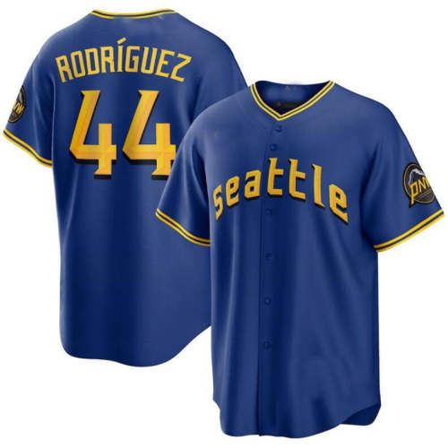 Seattle Mariners #44 Julio Rodriguez  Royal 2023 City Connect Replica Player Jersey Baseball Jerseys