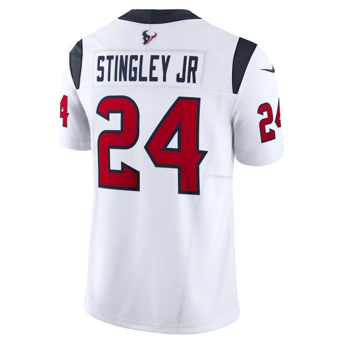 H.Texans #24 Derek Stingley Jr. White Vapor  Stitched American Football Jerseys