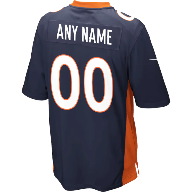 Custom D.Broncos 2013 Navy Elite Jersey Stitched Jersey American Football Jerseys