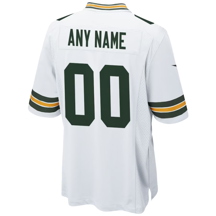 Custom GB.Packers White Custom Color Rush Legend Limited Jersey Stitched American Football Jerseys