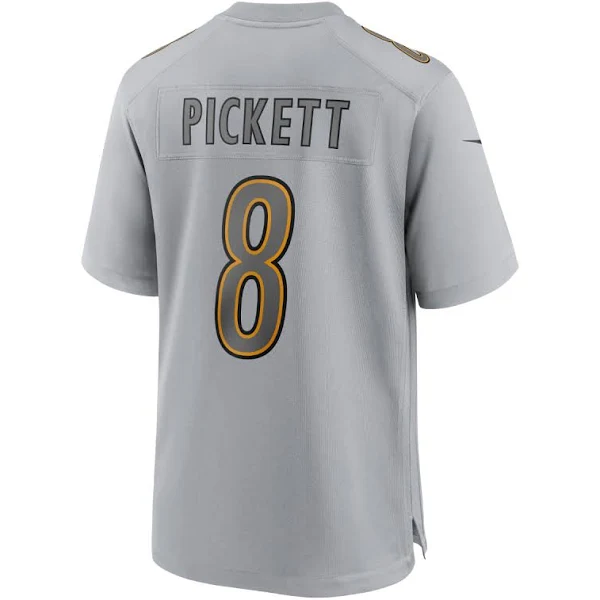 P.Steelers #8 Kenny Pickett Gray Atmosphere Game Jersey Stitched American Football Jerseys