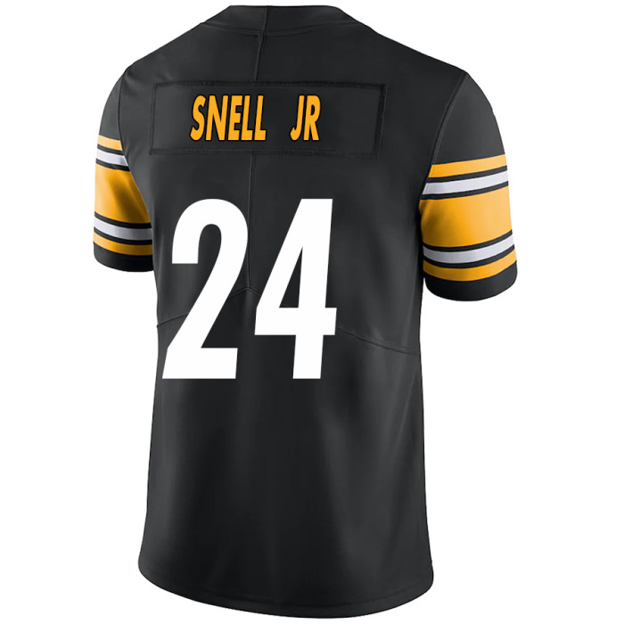 P.Steelers #24  Benny Snell Jr. Black Game Player Jersey Stitched American Football Jerseys