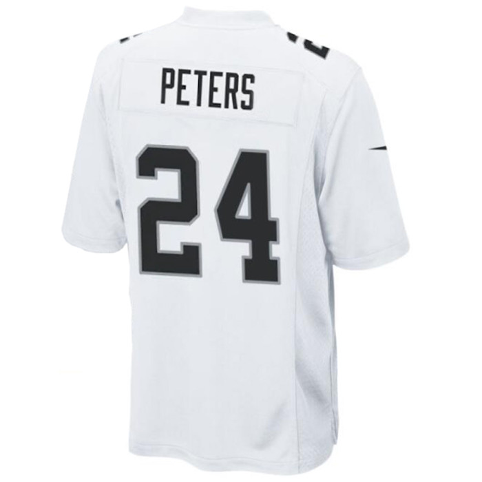 LV.Raiders #24 Marcus Peters White Player Jersey game Football Jerseys Stitched American Football Jerseys