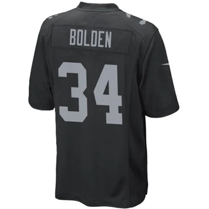 LV.Raiders #34 Brandon Bolden Black game jerseys Stitched American Football Jerseys