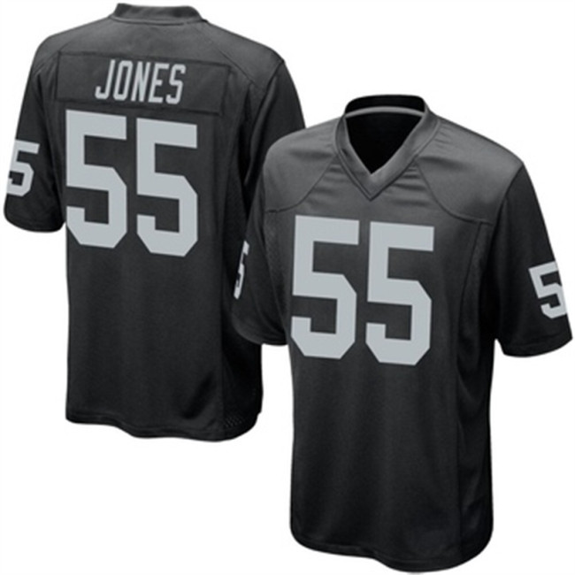 LV. Raiders #55 Chandler Jones Black Game Jersey Stitched American Football Jerseys