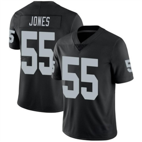 LV. Raiders #55 Chandler Jones Black Vapor Elite Jersey Stitched American Football Jerseys