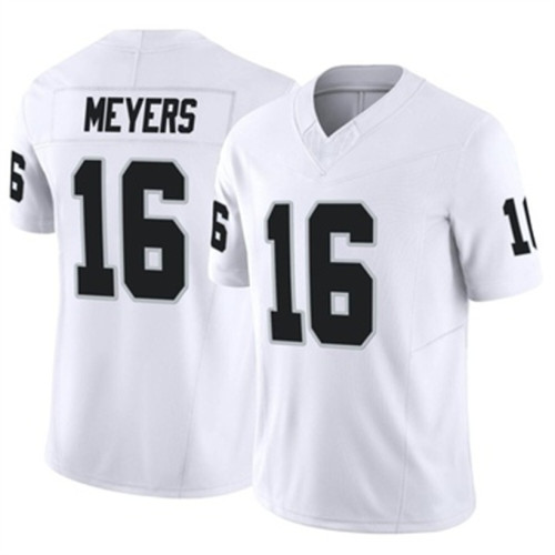 LV. Raiders  #16 Jakobi Meyers White Vapor Elite Jersey Stitched American Football Jerseys