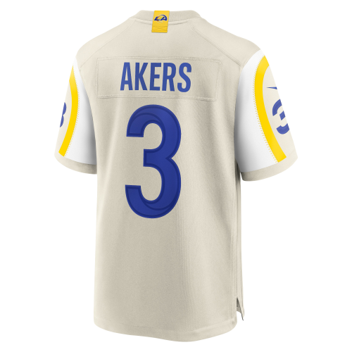 LA.Rams #3 Cam Akers Bone Game Jersey Stitched American Football Jerseys