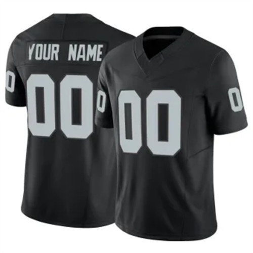 Custom Las Vegas Raiders Black Game Jersey Stitched American Football Jerseys