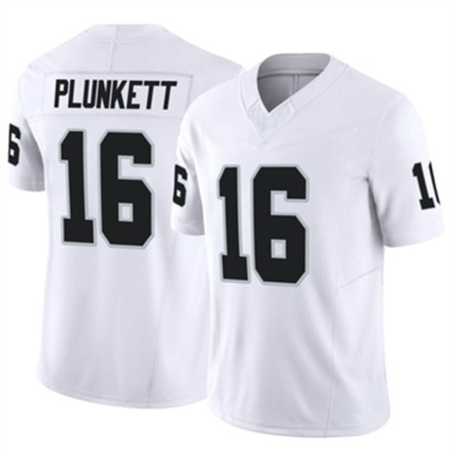 LV. Raiders #16 Jim Plunkett White Vapor Elite Jersey Stitched American Football Jerseys