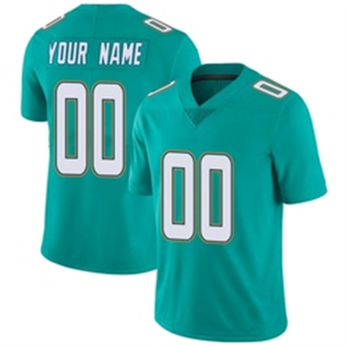 Custom M.Dolphins Home Aqua Green Vapor Untouchable Limited Jersey American Stitched Football Jerseys