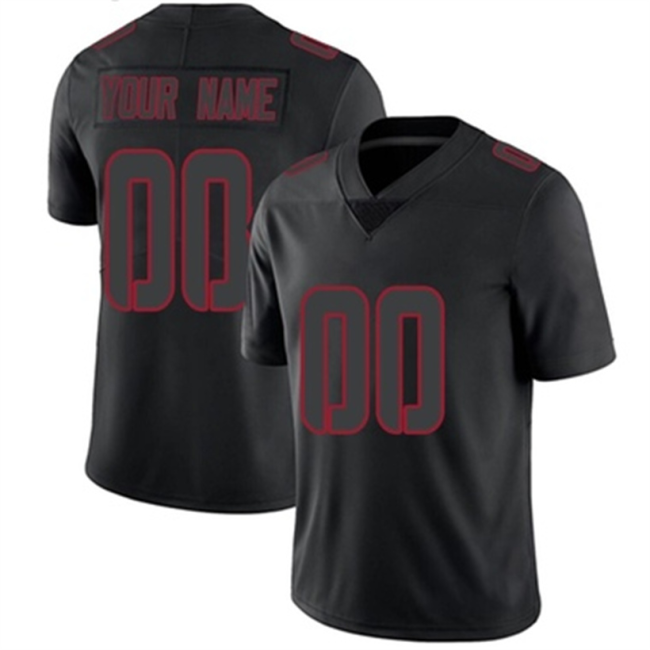 Custom SF.49ers Black Impact Limited Jersey Stitched American Football Jerseys