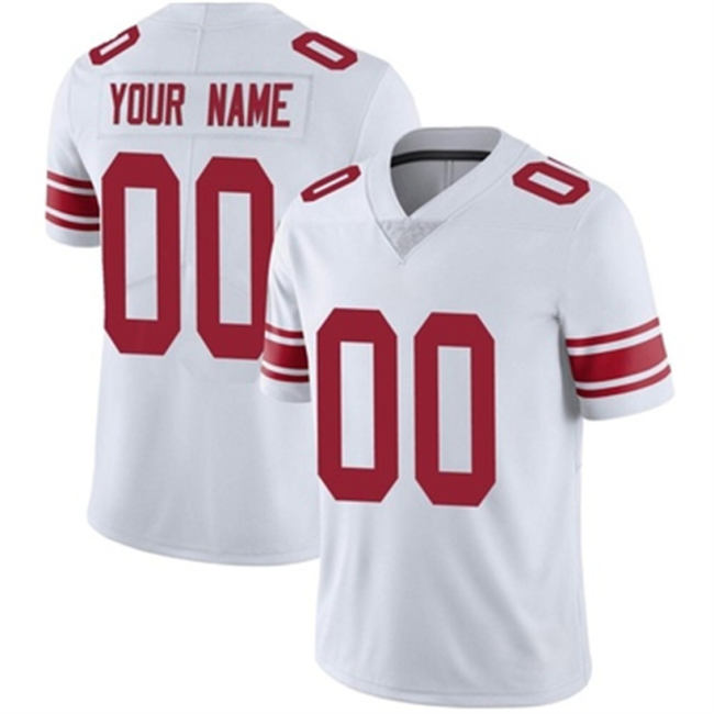 Custom NY.Giants White Vapor Limited 100th Season Jersey Stitched American Football Jerseys