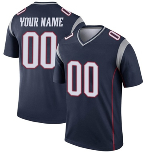 Custom NE.Patriots Blue Limited Jersey Stitched American Football Jerseys