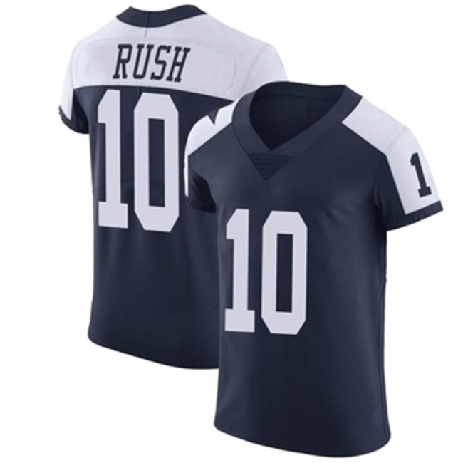 D.Cowboys #10 Cooper Rush Navy Elite Alternate Vapor Untouchable Jersey Stitched American Football Jerseys