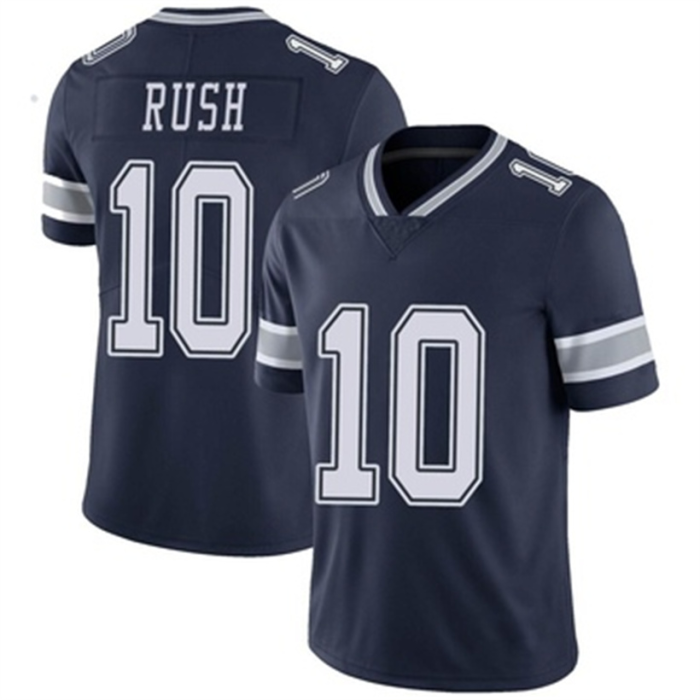 D.Cowboys #10 Cooper Rush Navy Limited Team Color Vapor Untouchable Jersey Stitched American Football Jerseys