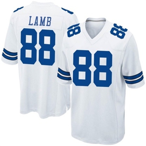 D.Cowboys #88 CeeDee Lamb White Alternate Game Jersey Stitched American Football Jerseys