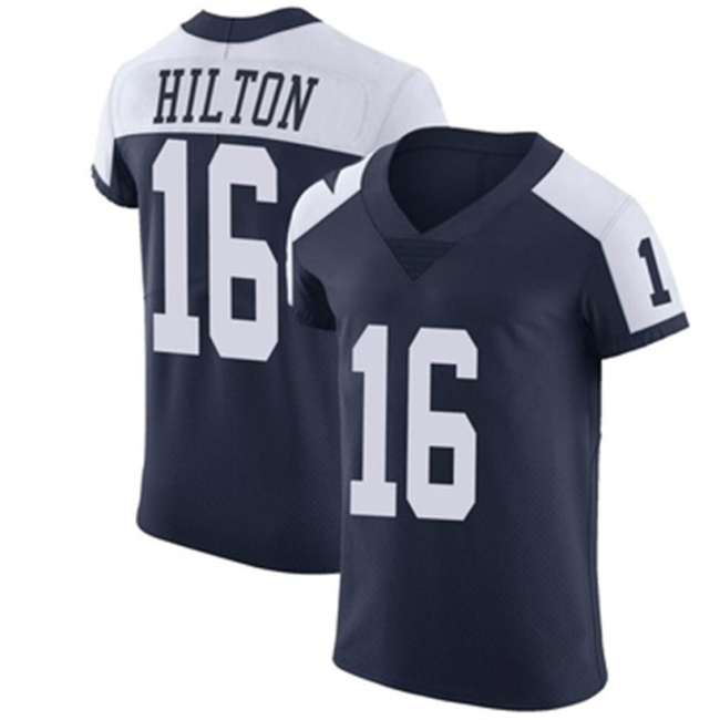 D.Cowboys #16 TY Hilton Navy Elite Alternate Vapor Untouchable Jersey Stitched American Football Jerseys