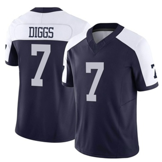 D.Cowboys #7 Trevon Diggs Navy Limited Alternate Vapor FUSE Jersey Stitched American Football Jerseys