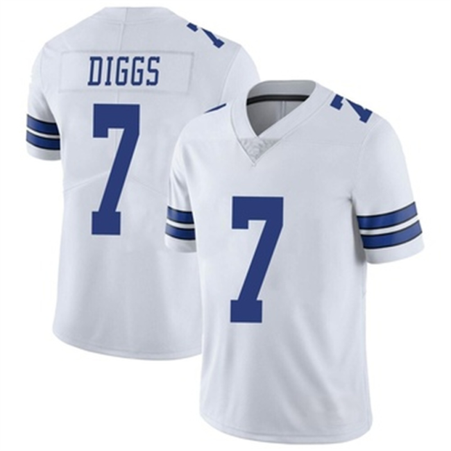 D.Cowboys #7 Trevon Diggs White Limited Vapor Untouchable Jersey Stitched American Football Jerseys