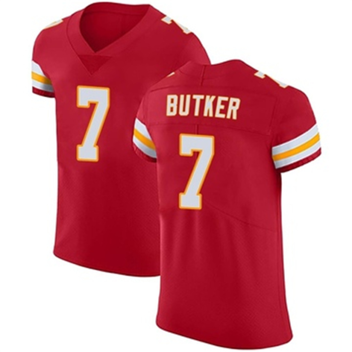 KC.Chiefs #7 Harrison Butker Red Elite Team Color Vapor Untouchable Jersey Stitched American Football Jerseys