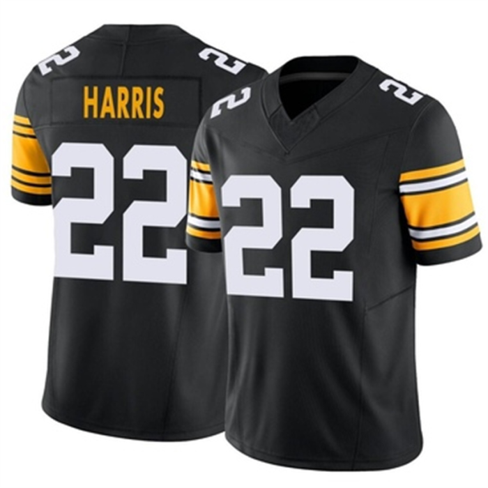 P.Steelers #22 Najee Harris Alternate Vapor FUSE Jersey Black Limited Stitched American Football Jerseys