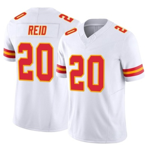 KC.Chiefs #20 Justin Reid White Limited Vapor FUSE Jersey Stitched American Football Jerseys