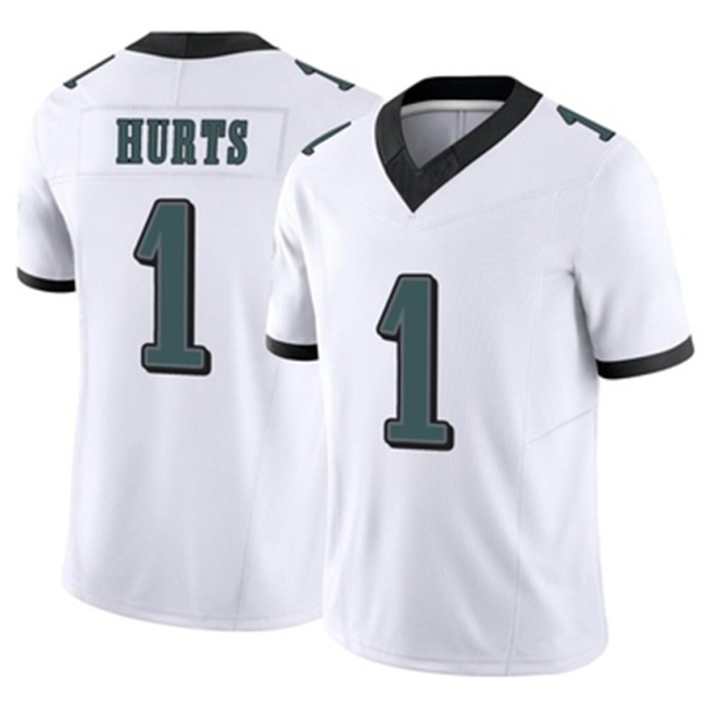 P.Eagles #1 Jalen Hurts White Limited Vapor FUSE Jersey Stitched American Football Jerseys