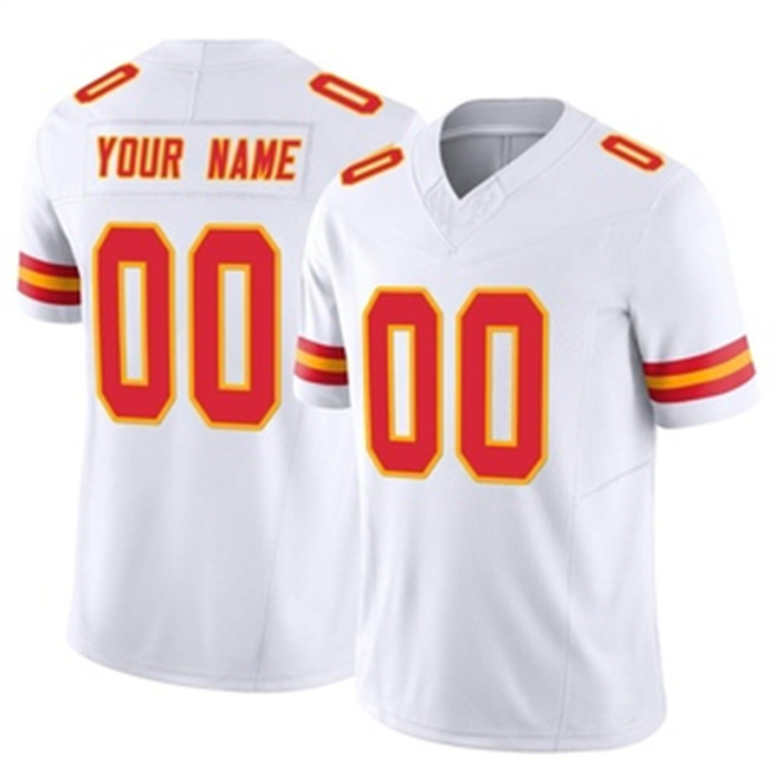 Custom KC.Chiefs Vapor FUSE Jersey Limited White American Jerseys Stitched Jersey Football Jerseys