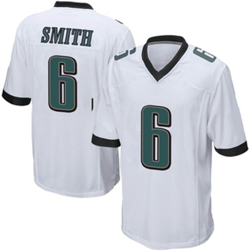 P.Eagles #6 DeVonta Smith White Game Jersey Stitched American Football Jerseys