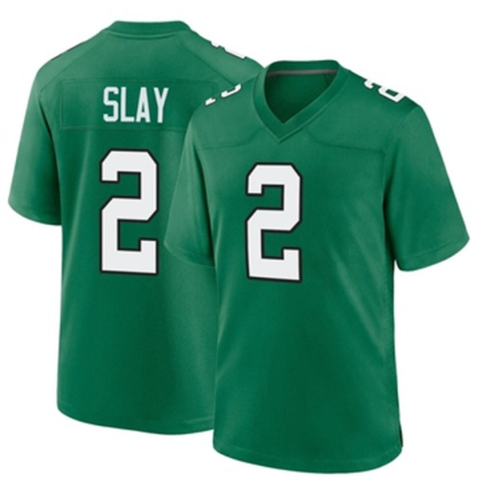 P.Eagles #2 Darius Slay Green Game Kelly Alternate Jersey Stitched American Football Jerseys