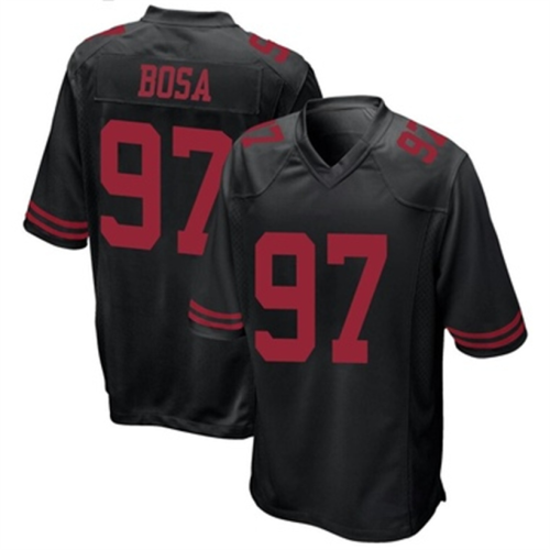 SF.49ers #97 Nick Bosa Alternate Jersey Black Game Stitched American Football Jerseys