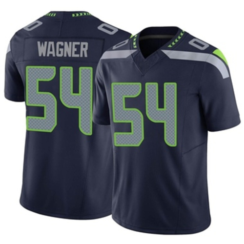 S.Seahawks #54 Bobby Wagner Vapor FUSE Jersey Navy Limited Stitched American Football Jerseys