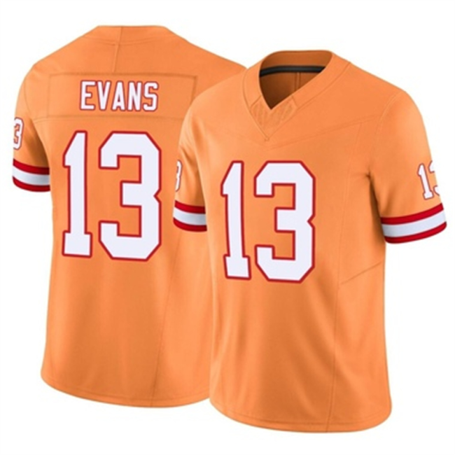 TB.Buccaneers #13 Mike Evans Vapor FUSE Jersey Orange Limited American Football Jerseys