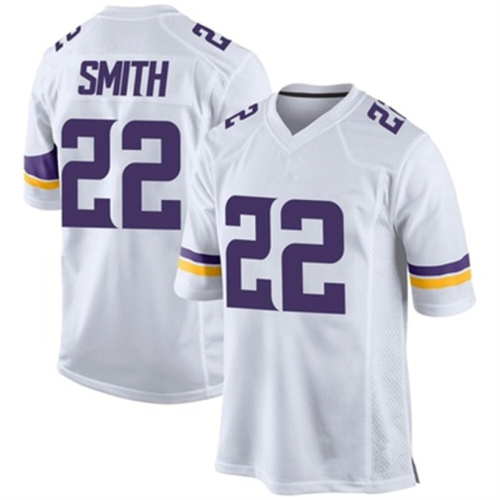 M.Vikings #22 Harrison Smith Jersey White Game Stitched American Football Jerseys