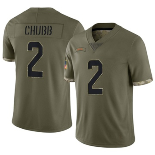 M.Dolphins #2 Bradley Chubb Olive 2022 Salute To Service Jersey Limited Stitched American Football Jerseys